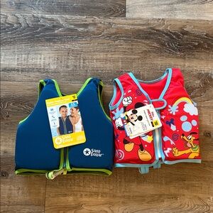 NWT--Disney Mickey Mouse Red and Blue Swim Vest